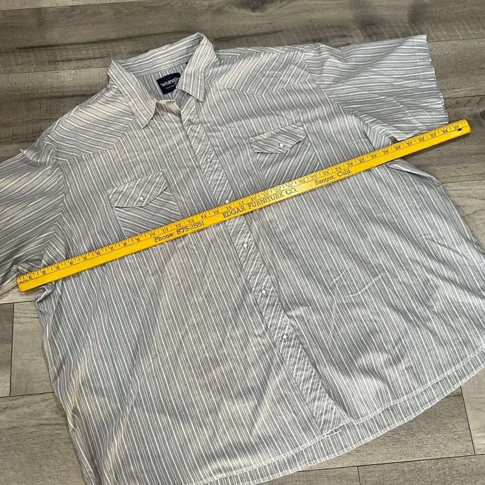 Wrangler western shirt snap button size 4x short sleeve - Picture 6 of 9